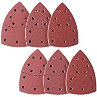 Los mejores  - Papel de Lija de 60 Piezas 40- 60- 80- 120- 180- 240- 150mm Sweetone Papel de Lija Pulido Metal con 11 Agujeros. Durable…